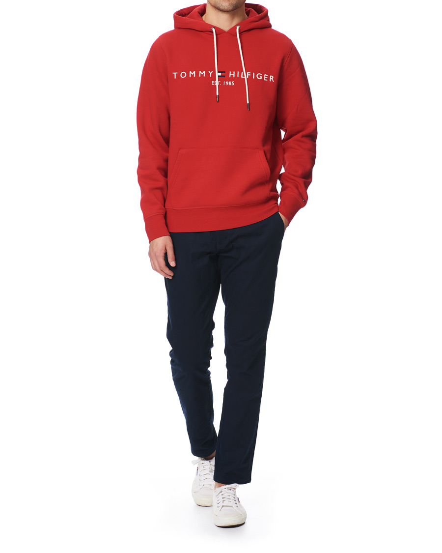 Herre | Trøjer | Tommy Hilfiger | Logo Hoodie Primary Red