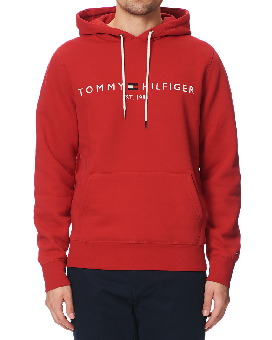 Herre | Trøjer | Tommy Hilfiger | Logo Hoodie Primary Red