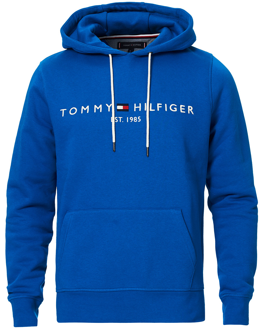 Ekspedient opnåelige Forhåbentlig Tommy Hilfiger Logo Hoodie Regatta Blue - CareOfCarl.dk