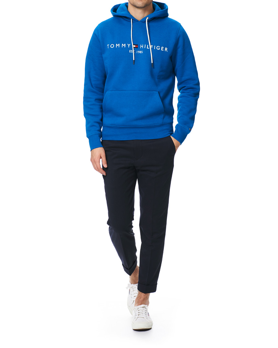 Herre | Trøjer | Tommy Hilfiger | Logo Hoodie Regatta Blue