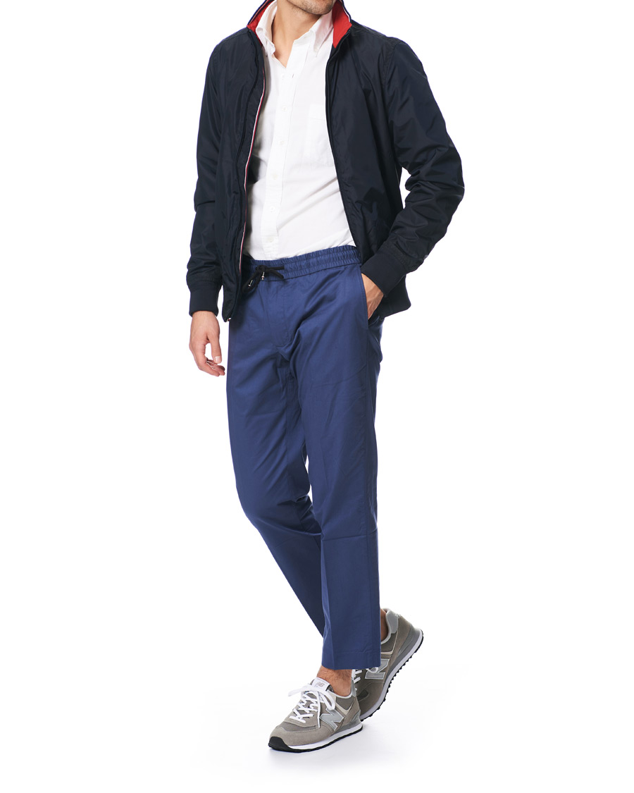 Herre | Jakker | Tommy Hilfiger | Stripe Rib Bomber Jacket Desert Sky