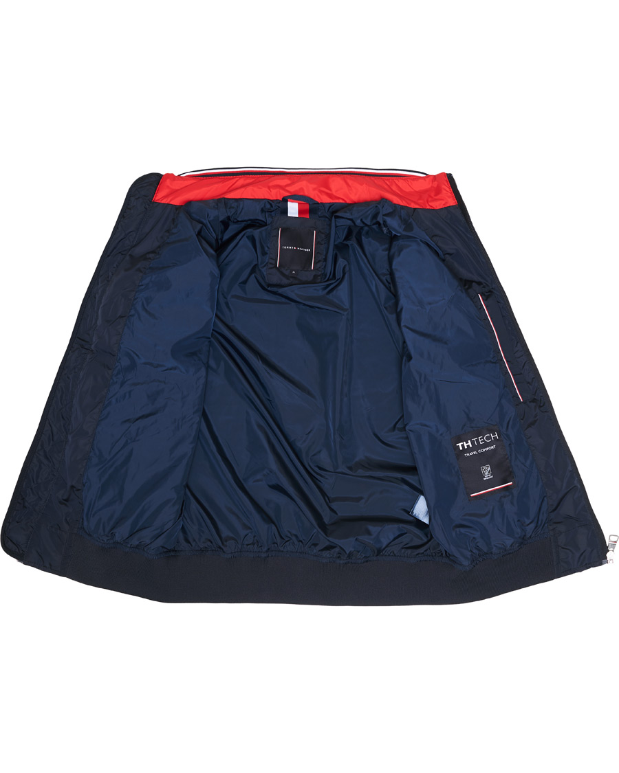 Herre | Jakker | Tommy Hilfiger | Stripe Rib Bomber Jacket Desert Sky
