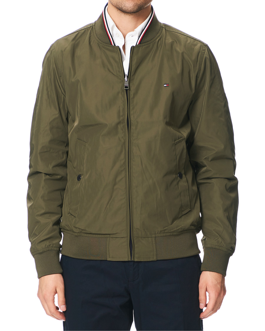 Tommy Hilfiger Reversible Bomber Jacket, Army Green