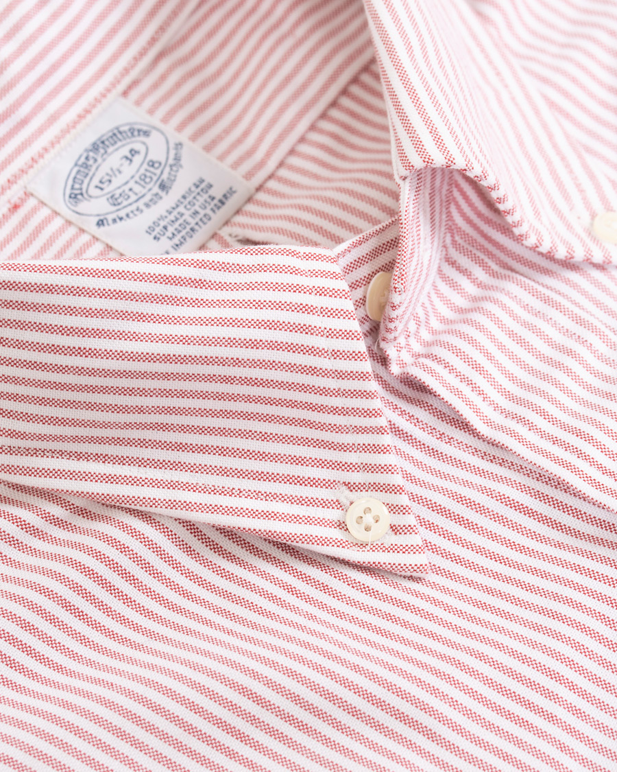 Herre | Skjorter | Brooks Brothers | Regent Fit Cotton Oxford Shirt Red/White
