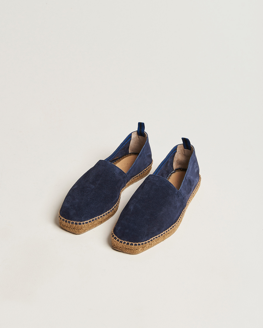 Men | Castañer | Castañer | Pablo Casual Suede Espadrilles Azul Oscuro