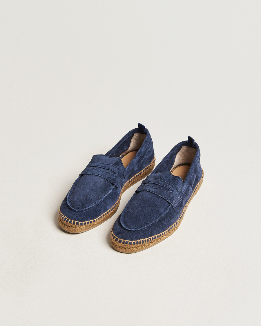 Herre | Castañer | Castañer | Nacho Casual Suede Loafers Azul Oscuro