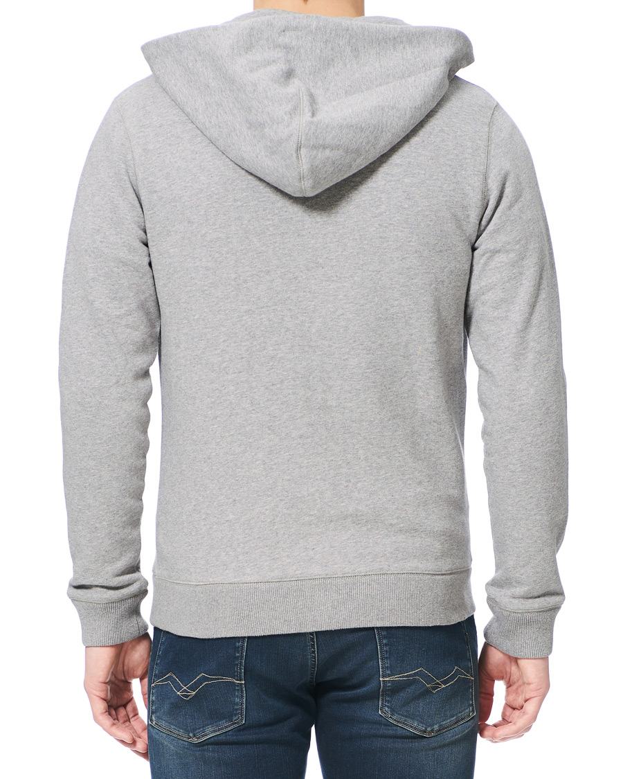 Herre | Trøjer | Lexington | Michael Full Zip Logo Hoodie Grey Melange