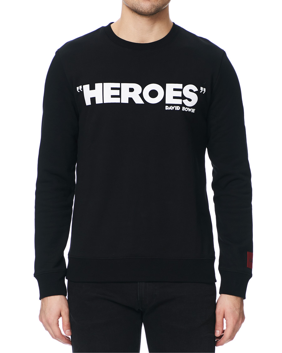 Herre | Trøjer | HUGO | Deroes Printed Sweatshirt Black