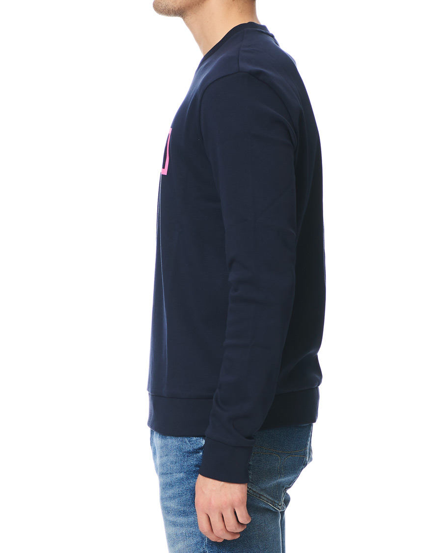 Herre | Trøjer | HUGO | Dicago Crew Neck Logo Sweatshirt Dark Blue