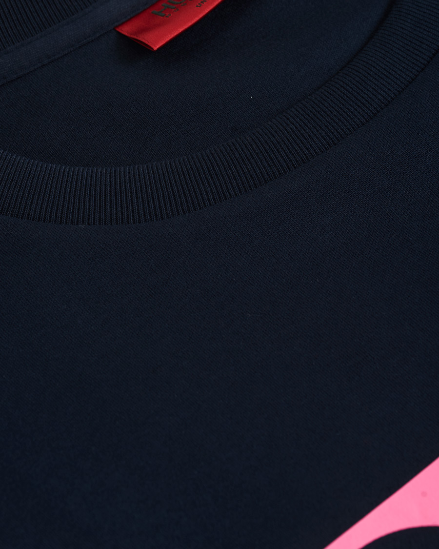 Herre | Trøjer | HUGO | Dicago Crew Neck Logo Sweatshirt Dark Blue