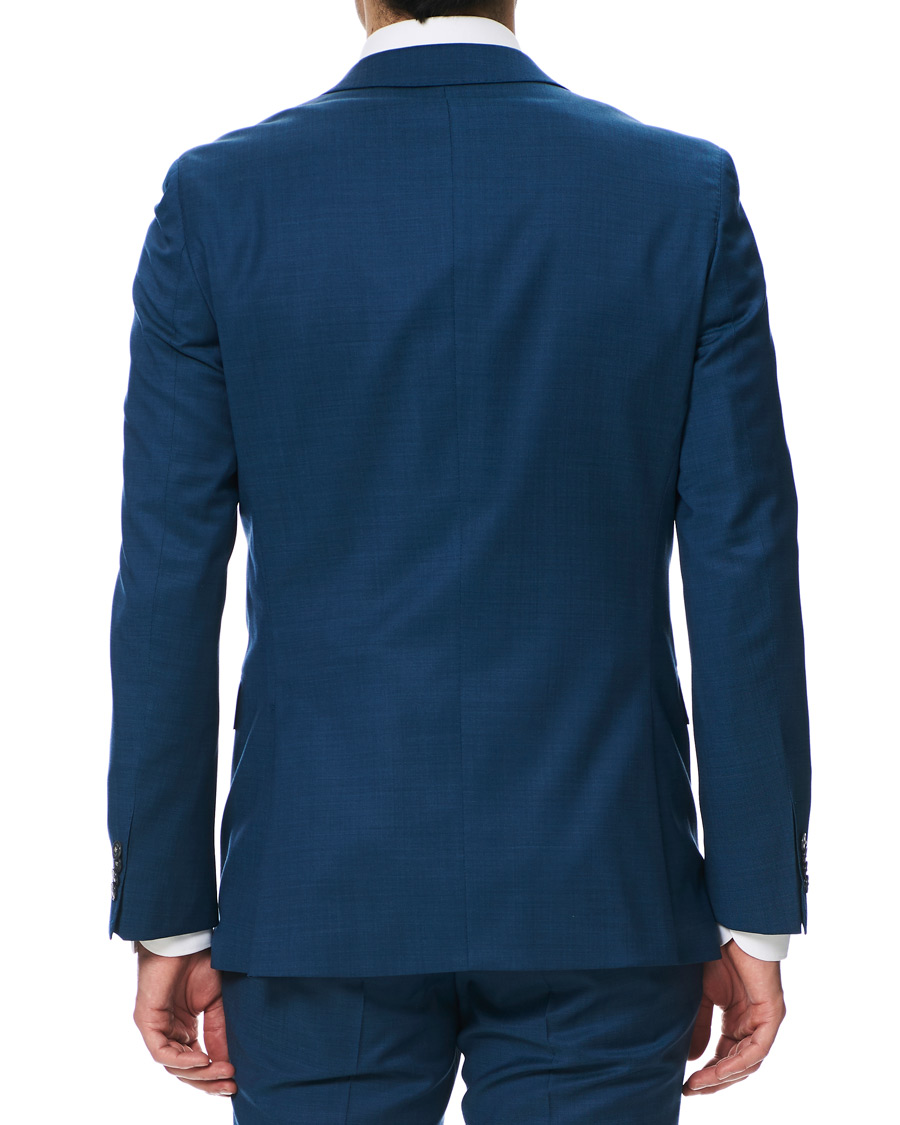 Herre | Jakkesæt | BOSS BLACK | BOSS Novid/Ben Peak Lapel Stretch Wool Suit Napoli Blue