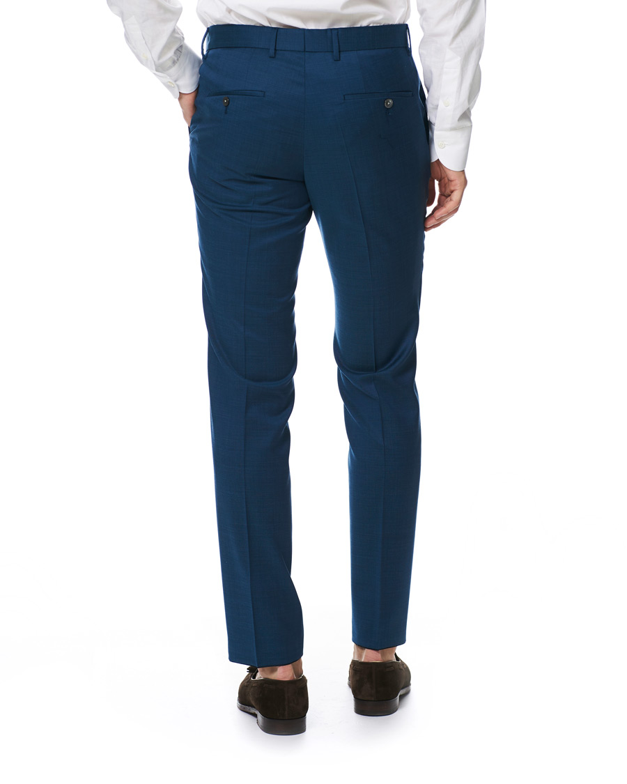 Herre | Jakkesæt | BOSS BLACK | BOSS Novid/Ben Peak Lapel Stretch Wool Suit Napoli Blue