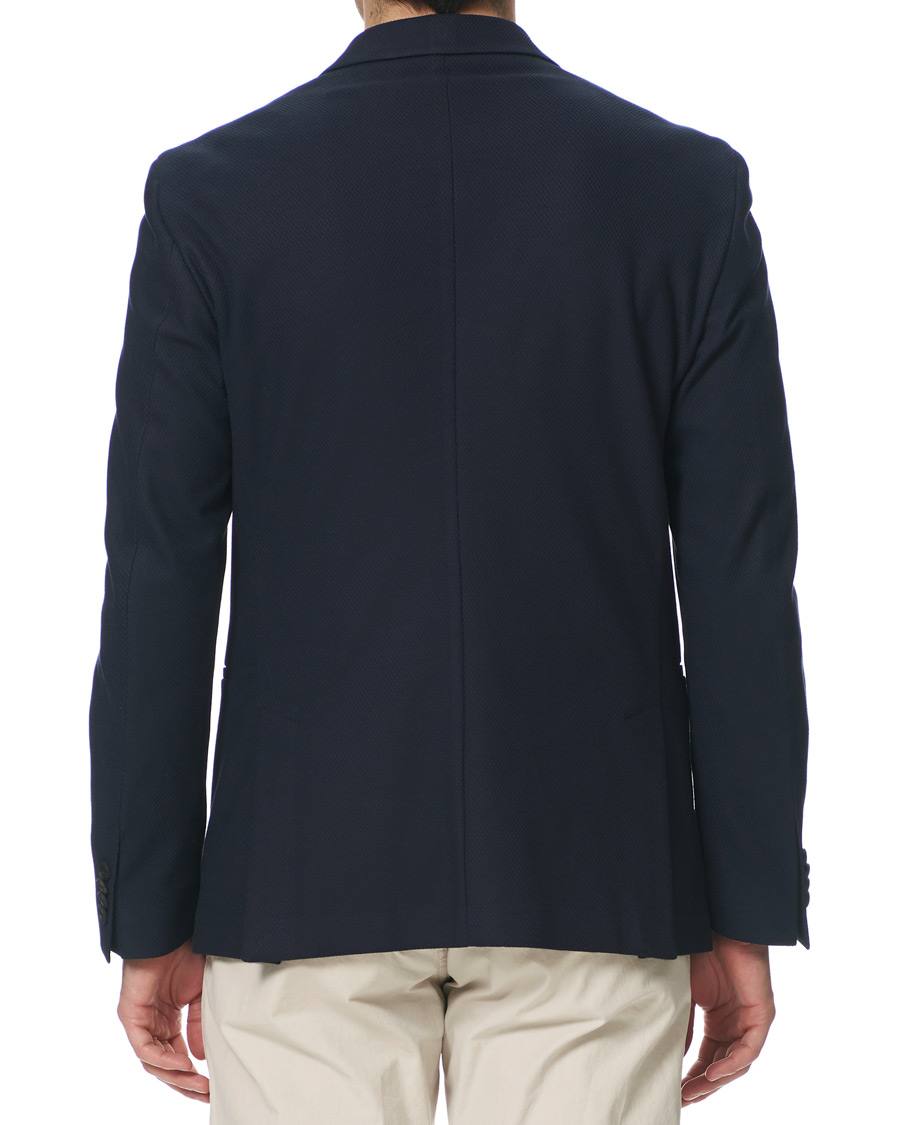 Herre | Blazere & jakker | BOSS BLACK | BOSS Norwin Structured Knitted Blazer Navy