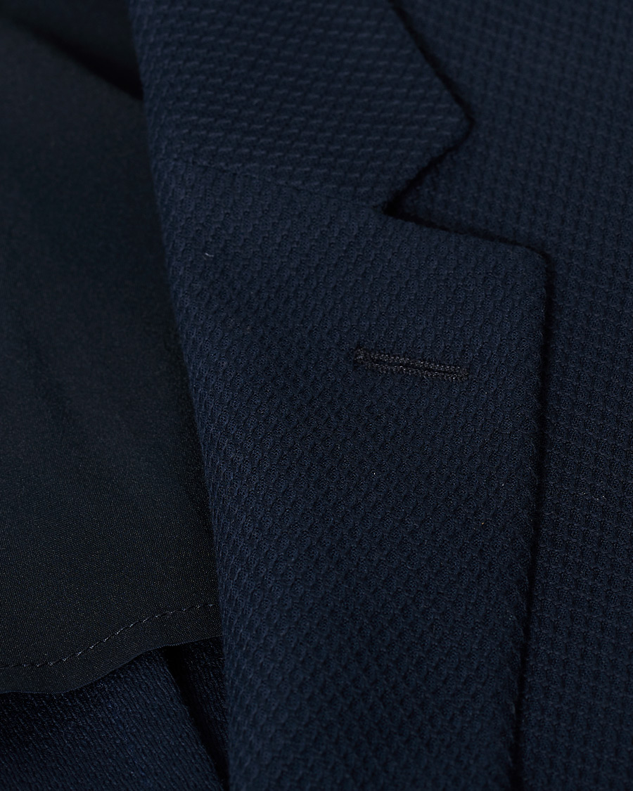 Herre | Blazere & jakker | BOSS BLACK | BOSS Norwin Structured Knitted Blazer Navy