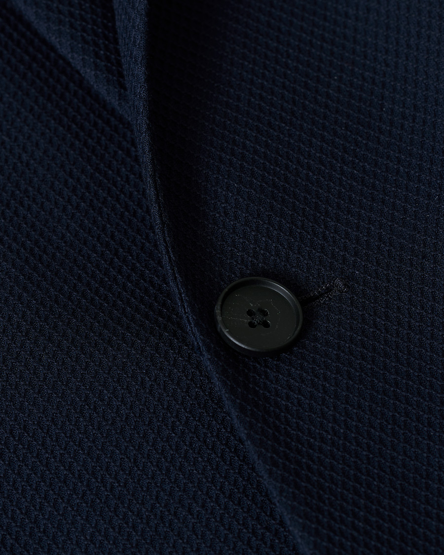 Herre | Blazere & jakker | BOSS BLACK | BOSS Norwin Structured Knitted Blazer Navy