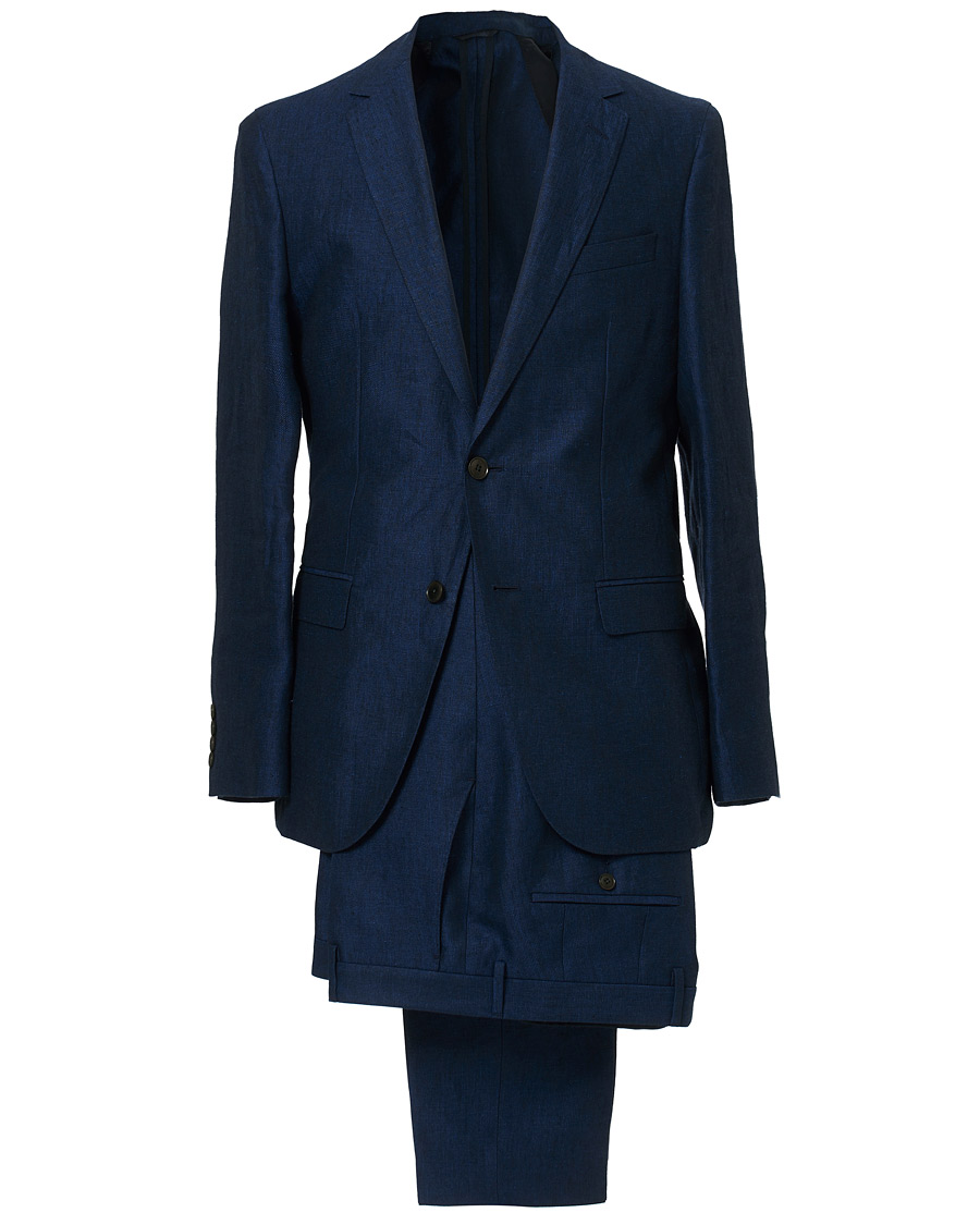 Herre | Jakkesæt | BOSS BLACK | BOSS Nelin/Ben Vegan Linen Suit Blue