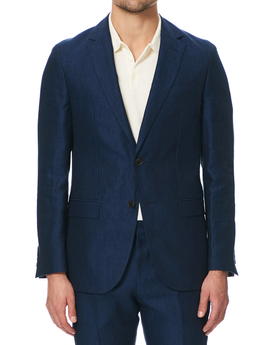 Herre | Jakkesæt | BOSS BLACK | BOSS Nelin/Ben Vegan Linen Suit Blue