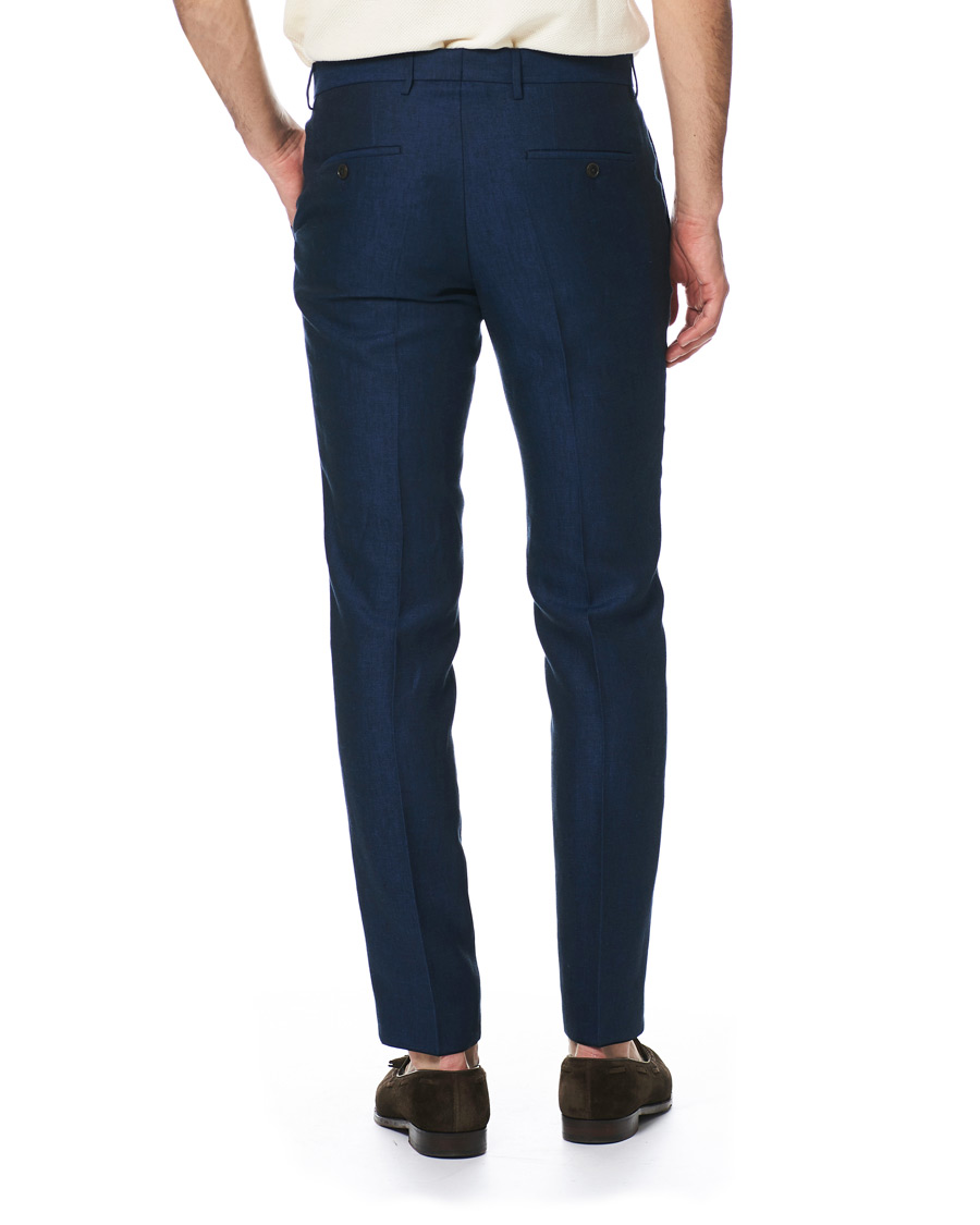 Herre | Jakkesæt | BOSS BLACK | BOSS Nelin/Ben Vegan Linen Suit Blue
