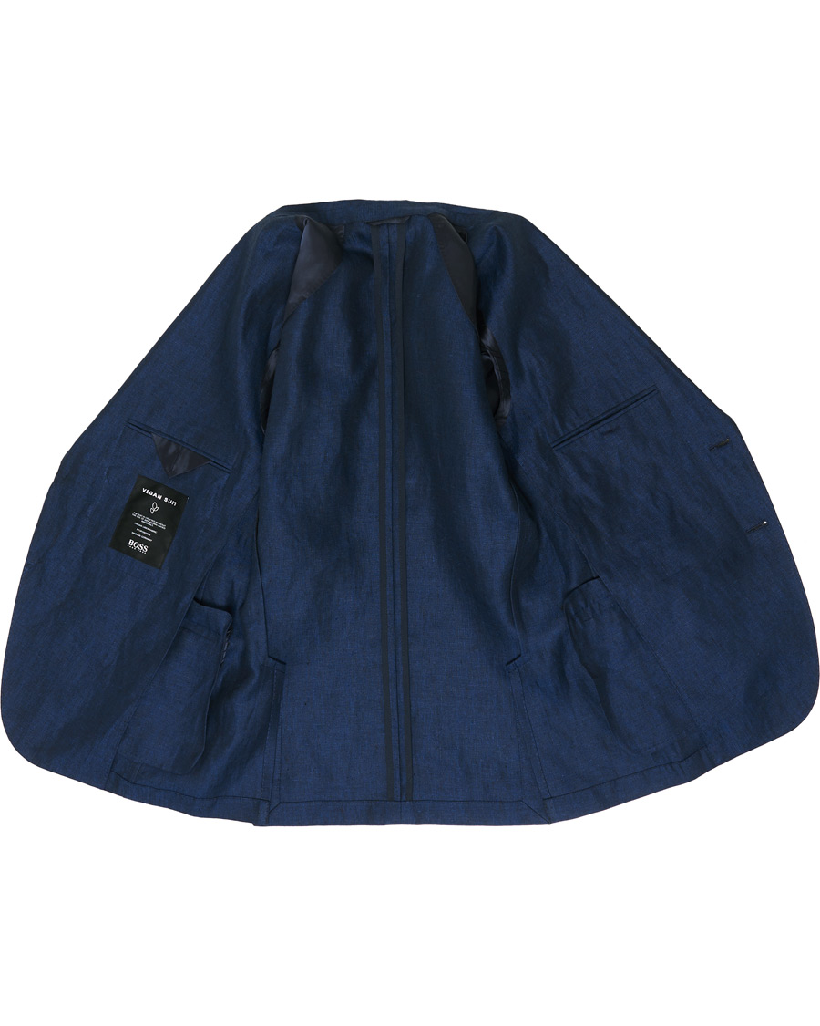Herre | Jakkesæt | BOSS BLACK | BOSS Nelin/Ben Vegan Linen Suit Blue