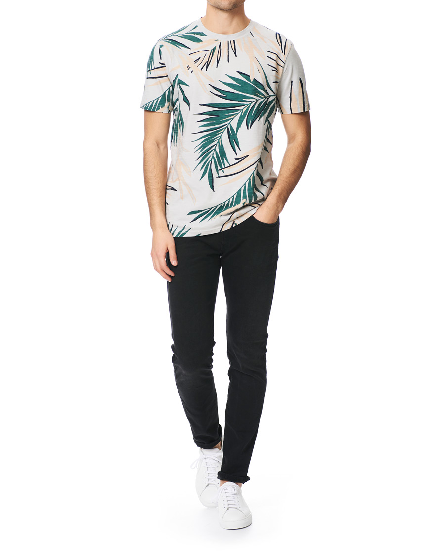 Herre | T-Shirts | BOSS ORANGE | BOSS Casual Teleaf Printed Tee Grey
