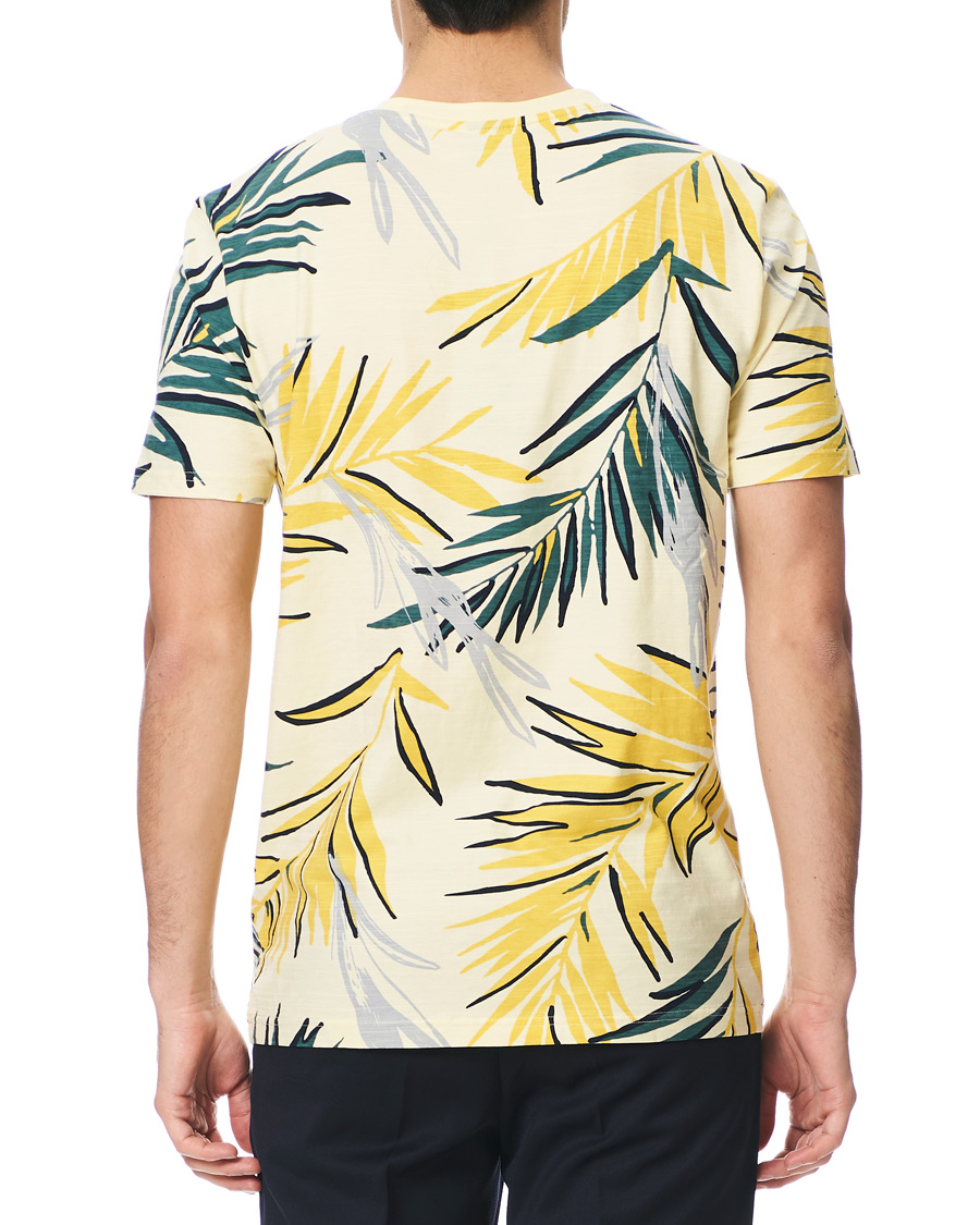 Herre | T-Shirts | BOSS ORANGE | BOSS Casual Teleaf Printed Tee Yellow