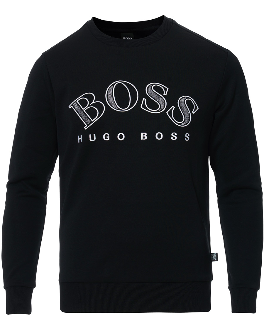 Herre | Trøjer | BOSS GREEN | BOSS Athleisure Salbo Crew Neck Sweatshirt Black