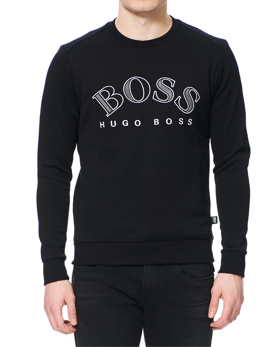 Herre | Trøjer | BOSS GREEN | BOSS Athleisure Salbo Crew Neck Sweatshirt Black