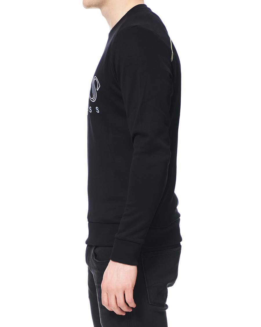 Herre | Trøjer | BOSS GREEN | BOSS Athleisure Salbo Crew Neck Sweatshirt Black
