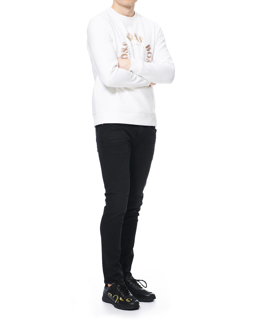 Herre | Trøjer | BOSS GREEN | BOSS Athleisure Salbo Circle Sweatshirt White/Gold