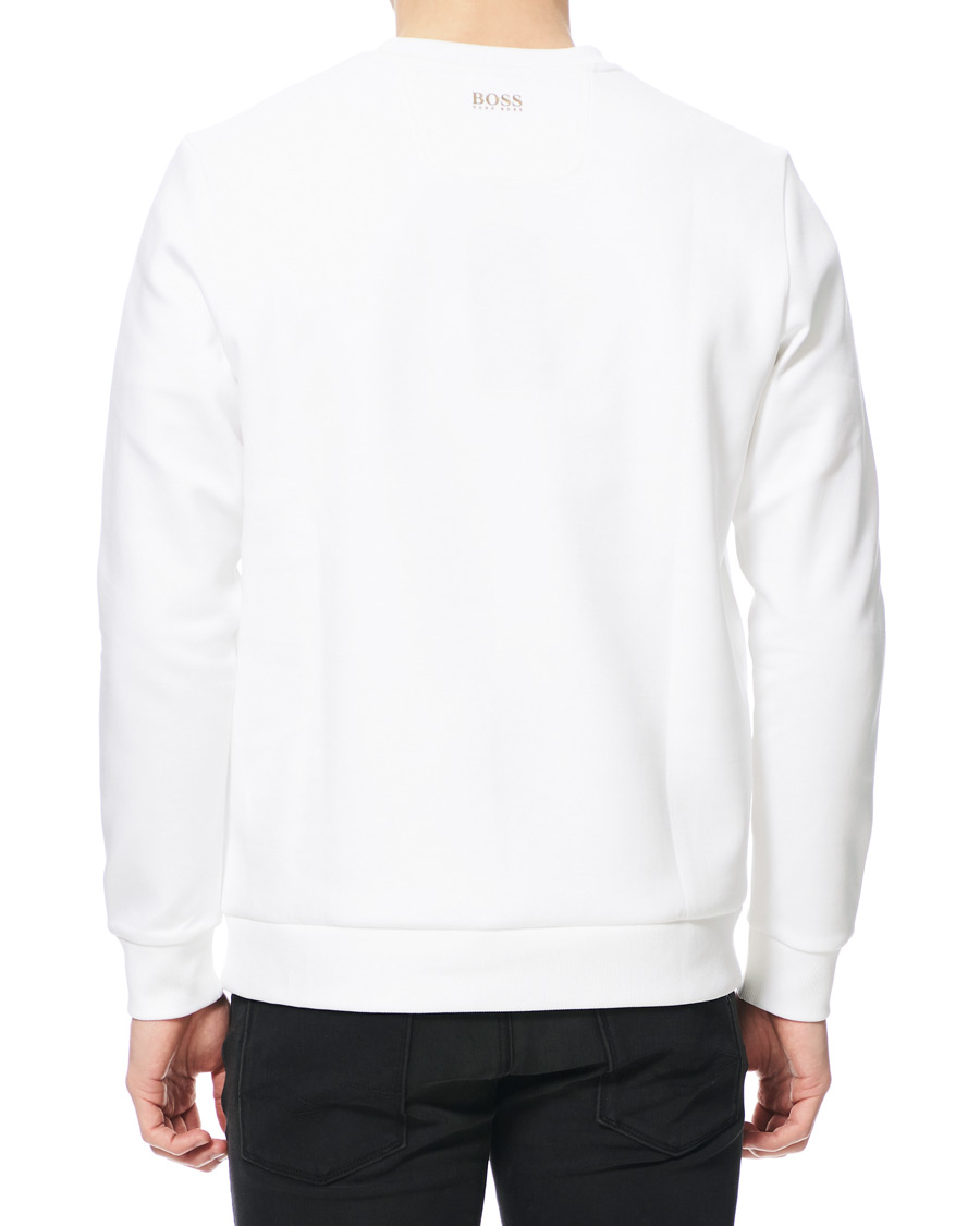 Herre | Trøjer | BOSS GREEN | BOSS Athleisure Salbo Circle Sweatshirt White/Gold