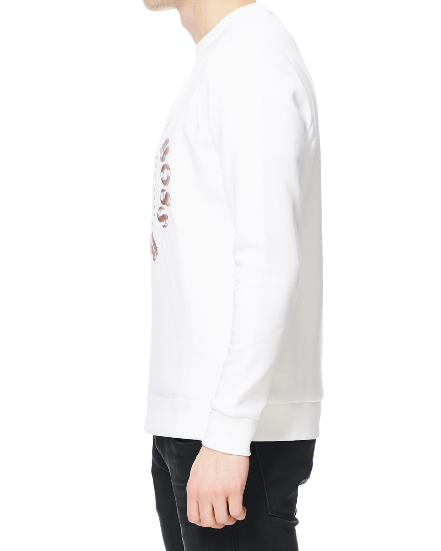 Herre | Trøjer | BOSS GREEN | BOSS Athleisure Salbo Circle Sweatshirt White/Gold