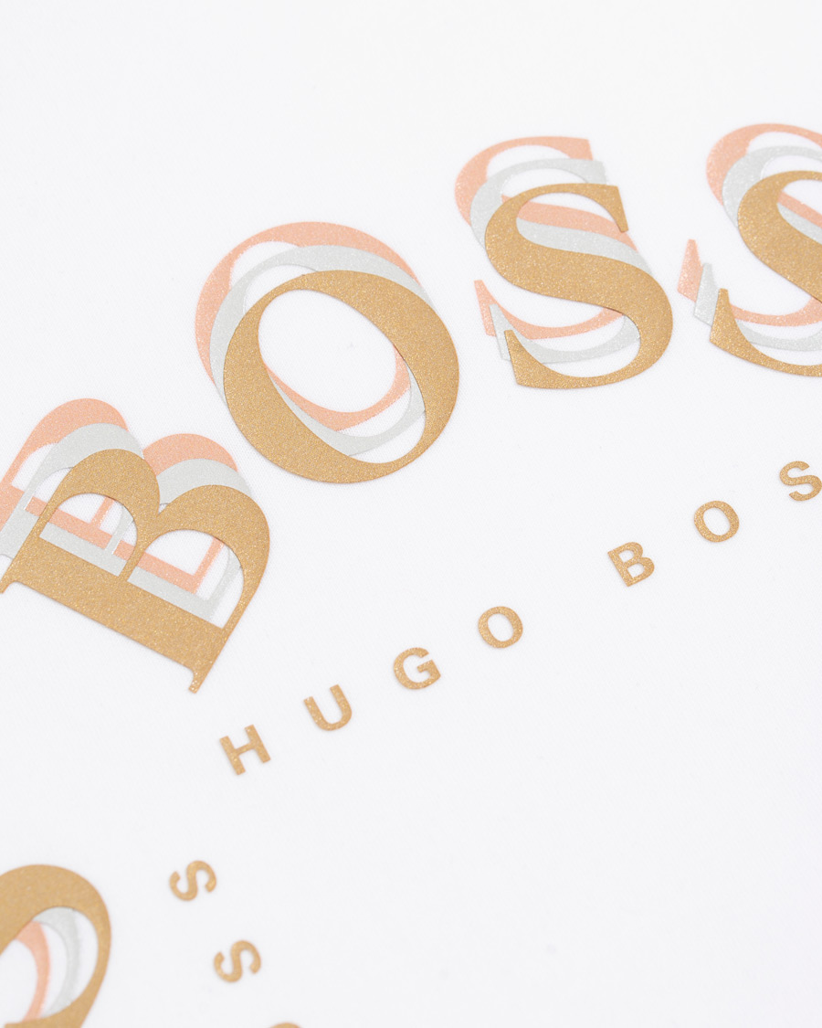 Herre | Trøjer | BOSS GREEN | BOSS Athleisure Salbo Circle Sweatshirt White/Gold
