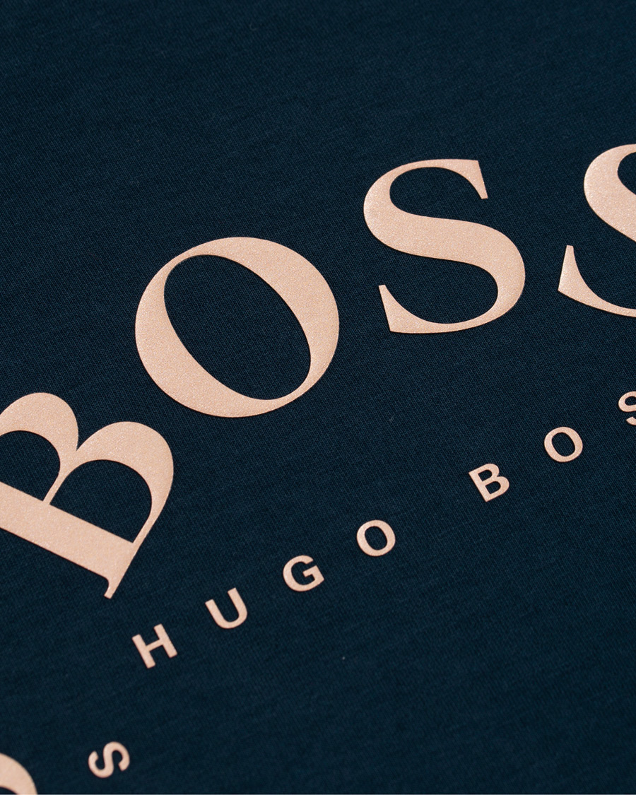 Herre | Trøjer | BOSS GREEN | BOSS Athleisure Salbo Circle Sweatshirt Navy/Rosé Gold