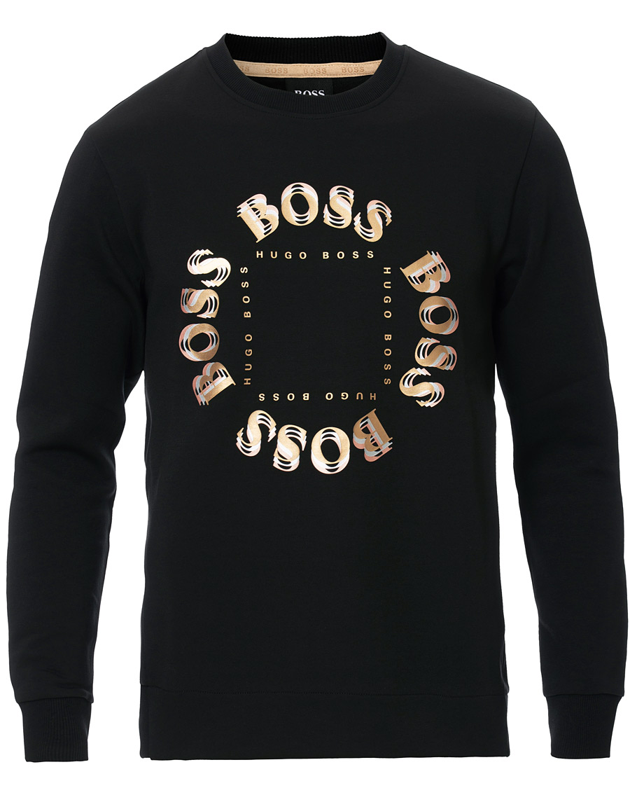 Herre | Trøjer | BOSS GREEN | BOSS Athleisure Salbo Circle Sweatshirt Black/Gold