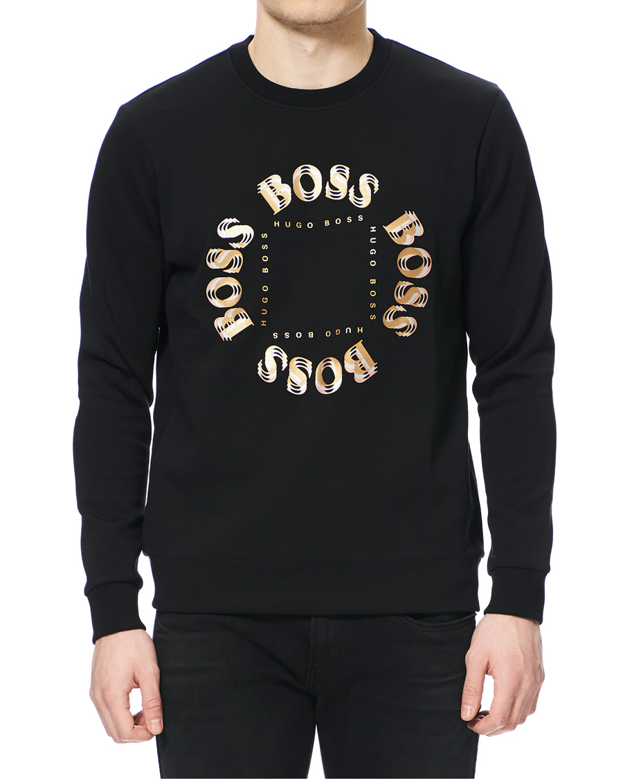Herre | Trøjer | BOSS GREEN | BOSS Athleisure Salbo Circle Sweatshirt Black/Gold