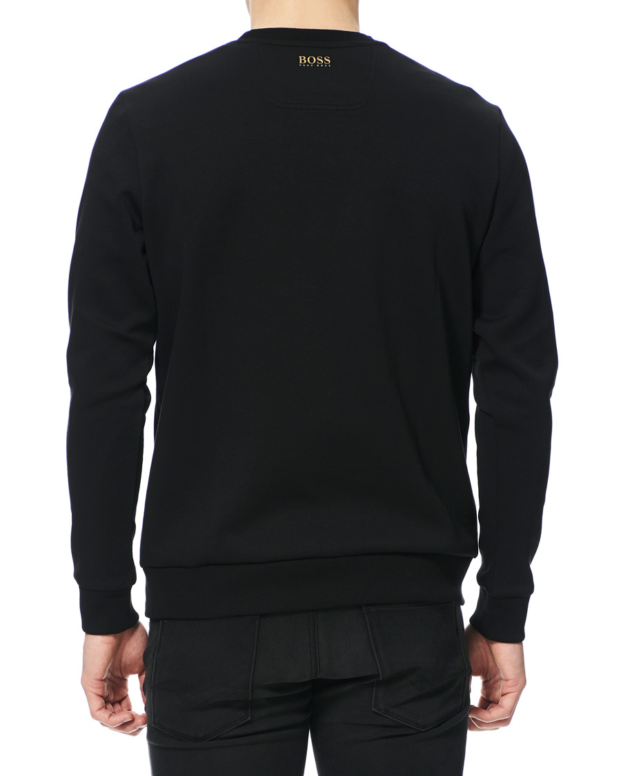Herre | Trøjer | BOSS GREEN | BOSS Athleisure Salbo Circle Sweatshirt Black/Gold