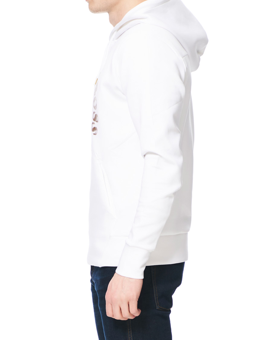 Herre | Trøjer | BOSS GREEN | BOSS Athleisure Sly Circle Hoodie White/Gold