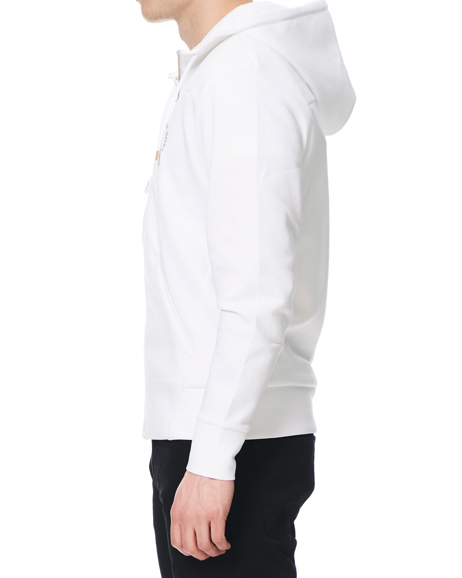 Herre | Trøjer | BOSS GREEN | BOSS Athleisure Saggy Circle Full-Zip Hoodie White/Gold