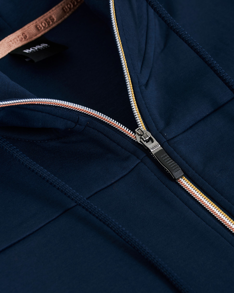 Herre | Trøjer | BOSS GREEN | BOSS Athleisure Saggy Circle Full-Zip Hoodie Navy/Rosé Gold