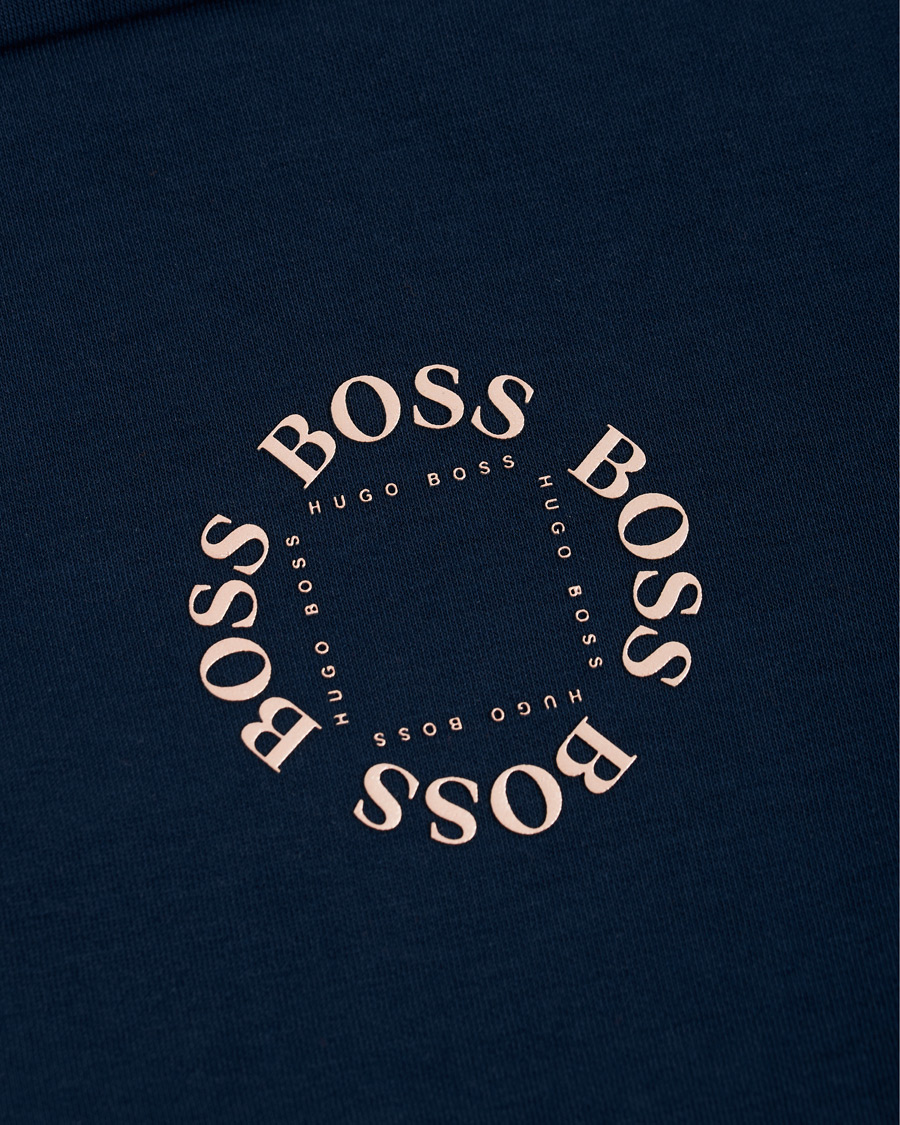 Herre | Trøjer | BOSS GREEN | BOSS Athleisure Saggy Circle Full-Zip Hoodie Navy/Rosé Gold