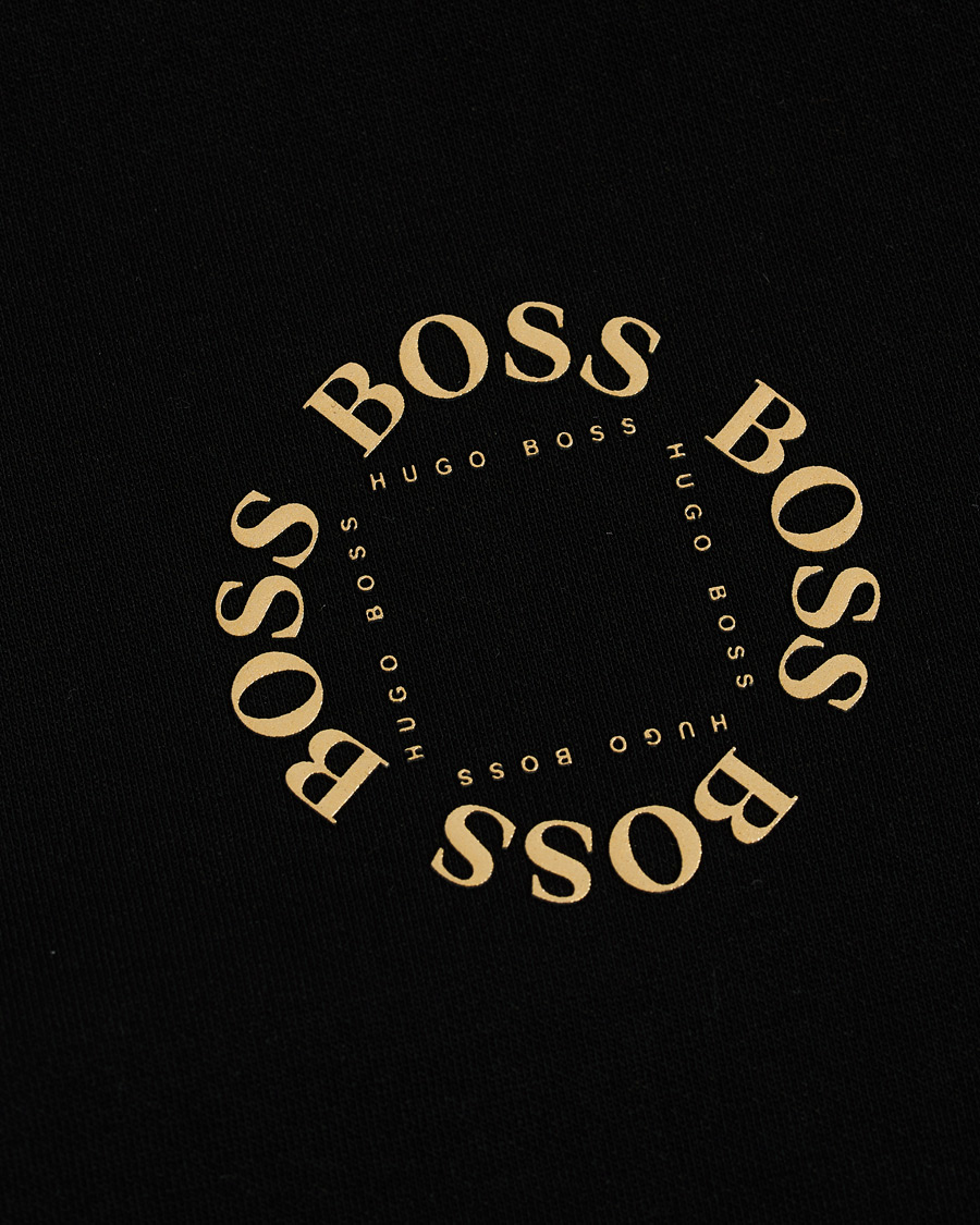 Herre | Trøjer | BOSS GREEN | BOSS Athleisure Saggy Circle Full-Zip Hoodie Black/Gold