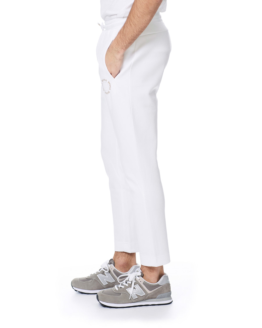 Herre | Bukser | BOSS GREEN | BOSS Athleisure Halboa Circle Sweatpants White/Gold