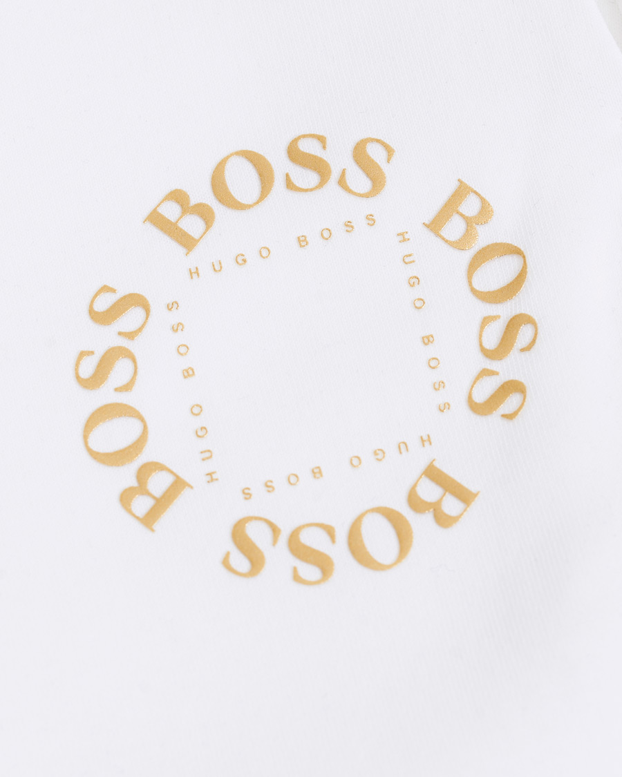 Herre | Bukser | BOSS GREEN | BOSS Athleisure Halboa Circle Sweatpants White/Gold