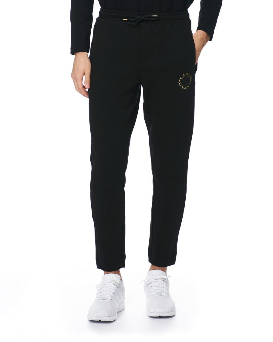 Herre | Bukser | BOSS GREEN | BOSS Athleisure Halboa Circle Sweatpants Black/Gold