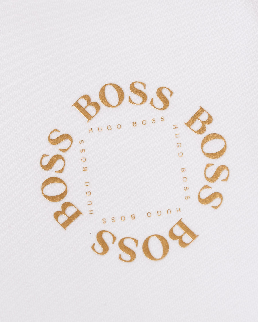 Herre | Shorts | BOSS GREEN | BOSS Athleisure Halboa Circle Shorts White/Gold