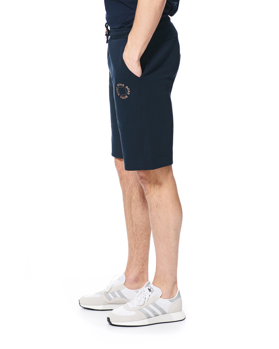Herre | Shorts | BOSS GREEN | BOSS Athleisure Halboa Circle Shorts Navy/Rosé Gold