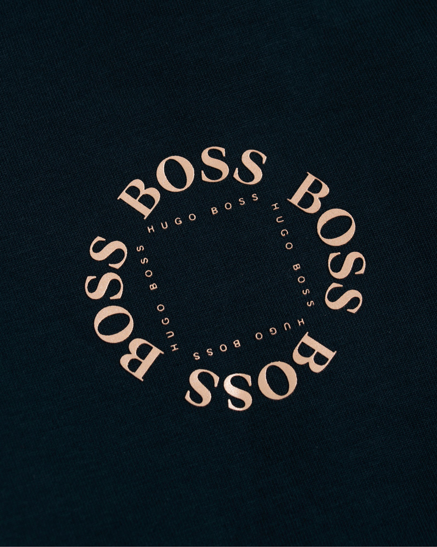 Herre | Shorts | BOSS GREEN | BOSS Athleisure Halboa Circle Shorts Navy/Rosé Gold