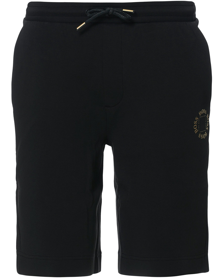 Herre | Shorts | BOSS GREEN | BOSS Athleisure Halboa Circle Shorts Black/Gold