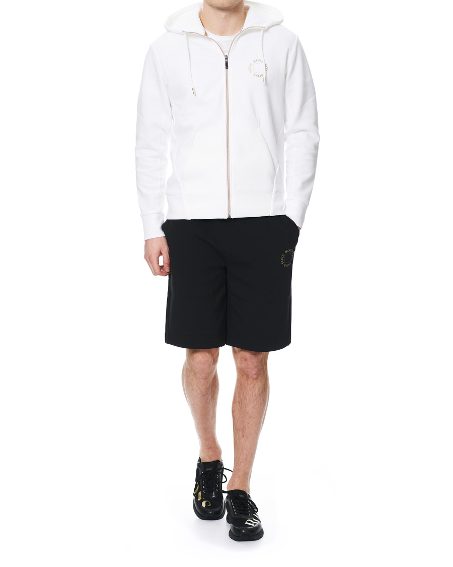Herre | Shorts | BOSS GREEN | BOSS Athleisure Halboa Circle Shorts Black/Gold
