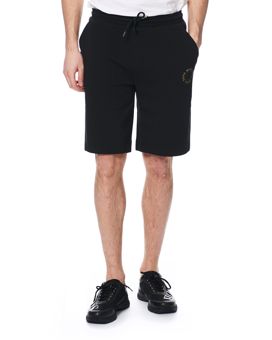 Herre | Shorts | BOSS GREEN | BOSS Athleisure Halboa Circle Shorts Black/Gold